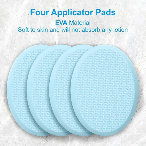 Lotion Applicator for Back, Feet, 4 Replaceable Pads with Long Handle, Back Sunscreen Applicator , A 2