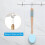 Lotion Applicator for Back, Feet, 4 Replaceable Pads with Long Handle, Back Sunscreen Applicator , A 2