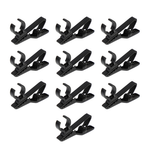 10 stuks lavaliermicrofoonklemmen, clip-on houder, accessoires 2