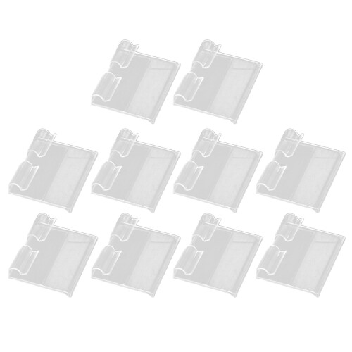 10 pvc etikethouder transparant plastic prijsetiket voor