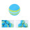 25Pcs Blue Rainbow Eva Golf Training Balls Safe Soft Practice Supplies 5