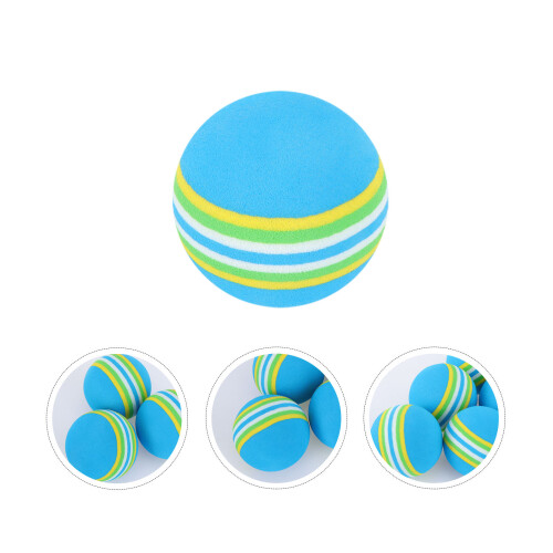 25Pcs Blue Rainbow Eva Golf Training Balls Safe Soft Practice Supplies 2