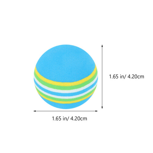 25Pcs Blue Rainbow Eva Golf Training Balls Safe Soft Practice Supplies 1