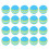 25Pcs Blue Rainbow Eva Golf Training Balls Safe Soft Practice Supplies 4