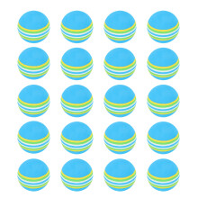 25Pcs Blue Rainbow Eva Golf Training Balls Safe Soft Practice Supplies