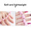 36 . separador de dedos espuma, para manicure e de unhas 10