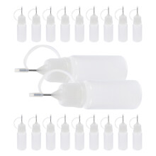 20 unidades frascos aplicação cola com ponta de agulha para diy