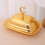 Fruit Tray Appetizer Serving Platter Iron Candy Plate With Lid 10