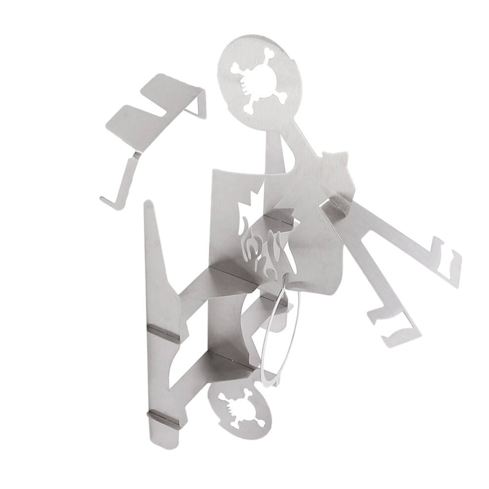 1 . Stojak Do Pieczenia Kurczaka Stali Nierdzewnej, Forma Motocykl-image