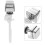 4pcs Toilet Handle Replacement Water Tank Pushing Side Mounted Button 8