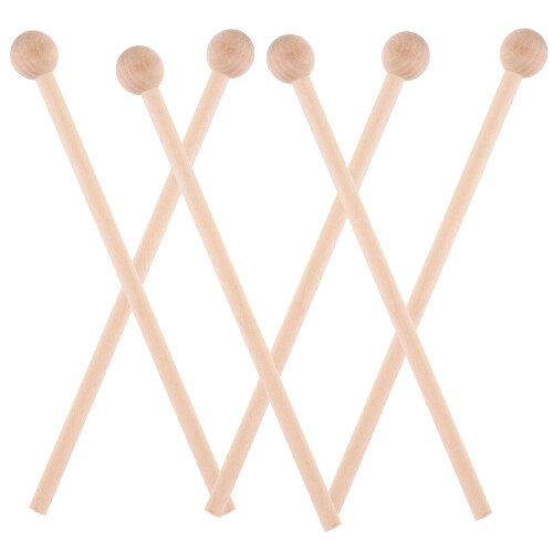6 unids. martelos de para instrumentos de percussão