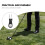 conjunto golf com aço, bola e ferramenta - kit preto 11