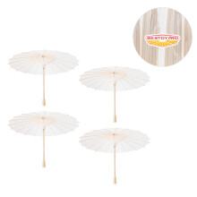 4 stuks papieren paraplu 30 cm, willekeurige grip, bruiloft decor