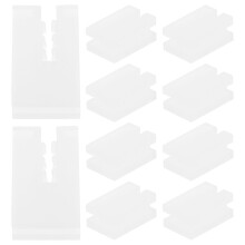12pcs Radiator Bracket Insert Cover: Plastic Panel Radiator Hook Protective Sleeve - Anti-Vibration Bracket Cover For Home Office Heating Winter Safet