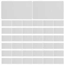 Retro memo blokje DIY kraft lege kaarten circa 100 (wit)