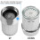 1 3-farbige LED- -Temperaturanzeige mit Adapter 10