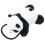 plüsch panda haarreif mit elastischem für kinder 6