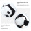 plüsch panda haarreif mit elastischem für kinder 8