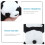 plüsch panda haarreif mit elastischem für kinder 9