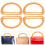 4 alças de d, cabides para bolsa, acessórios diy 8