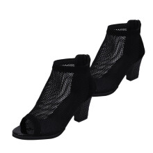 1 paar plateauspitzenschuhe mit lochmuster, fischmaul-sandalen, . 40