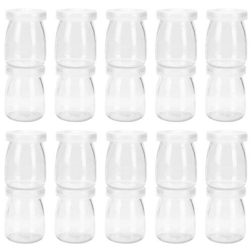 20 gläser aus für , mousse, joghurt & mit deckel 2