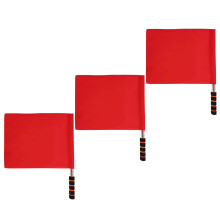 3 signalflaggen für fußball basketball schiedsrichter warnflaggen