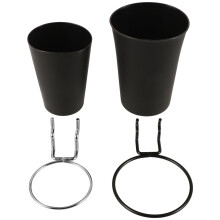 2er-pack lochwand-becherhalter mit haken und schlüsselhaken für büro
