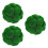 3 Pcs Imitated Moss Ball Decor 12cm Green 5