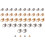 40Sets DIY Leather Rivets Brass Screw Studs with Iron Ring for Luggage 3