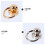 40Sets DIY Leather Rivets Brass Screw Studs with Iron Ring for Luggage 11