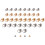 40Sets DIY Leather Rivets Brass Screw Studs with Iron Ring for Luggage 1