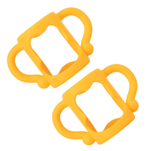 2 unidades de alça de silicone para mamadeira de bebê