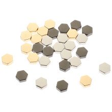 30 . tachas hexagonais de metal para bolsa e carteira diy