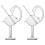 2 transparentes de cisne, taça para cocktail 2