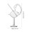 2 transparentes de cisne, taça para cocktail 7