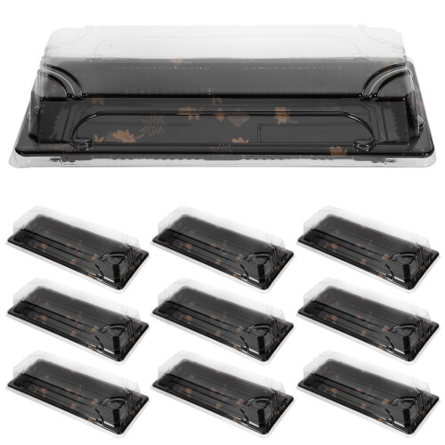 20 wegwerp sushiverpakking met print, plastic