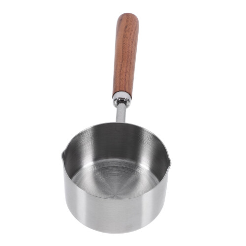 hundefutter-hobelmaß mit holzgriff und -messbecher