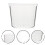1 set 4er 200 ml saft-milch-becher, pudding- transparent 2