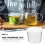 1 set 4er 200 ml saft-milch-becher, pudding- transparent 11