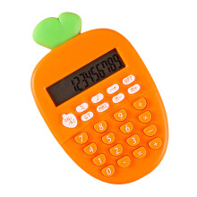 karottenförmiger 12- Taschenrechner, tragbar, Büro, orange