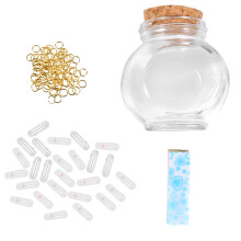 1 set kreative papiernotizen treibflasche romantische wunschflasche