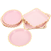 20pcs Paper Plates Party Dessert Serving Multi-Use