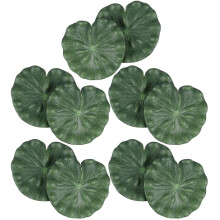 10Pcs Green Eva Simulation Lotus-Leaves Floating Pond Decoration