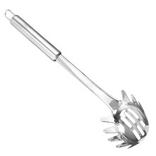 concha para espaguete em aço inoxidável, colher de cozinha para massa