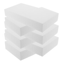 6 unidades bloco espuma poliestireno 30x15x5 cm para escultura e artesanato