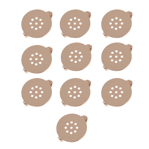 10 unidades de bases para broche com -broches e acessórios