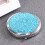 1Pc Compact Blue Makeup Mirror Folding Pocket Mirror High Definition 3