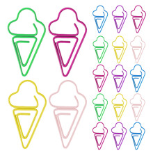 30 eiscreme-förmige büroklammern für büro, schule, zuhause