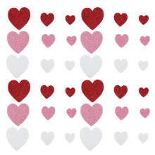 300 Valentijnsdag DIY EVA Foam Zelfklevende Hartvormige Stickers